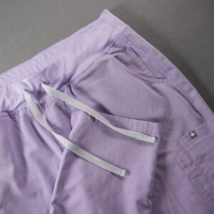 FIGS Straight Leg Loose Fit Cargo Scrub Women Pants XL Violet Medical